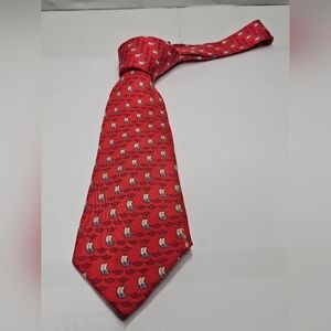 Red Patterned Men's Tie